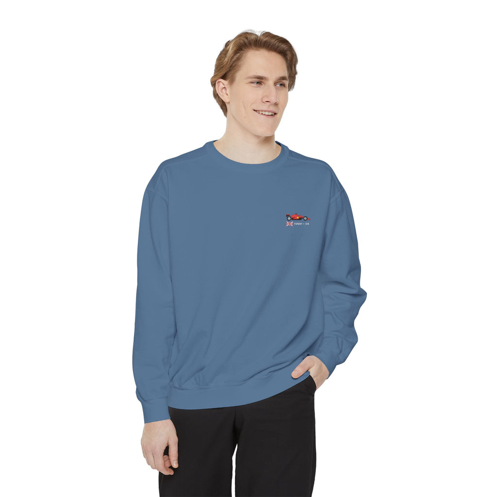 Customisable Embroidered Car Sweatshirt - Choose Your Car, Flag, Name & Number