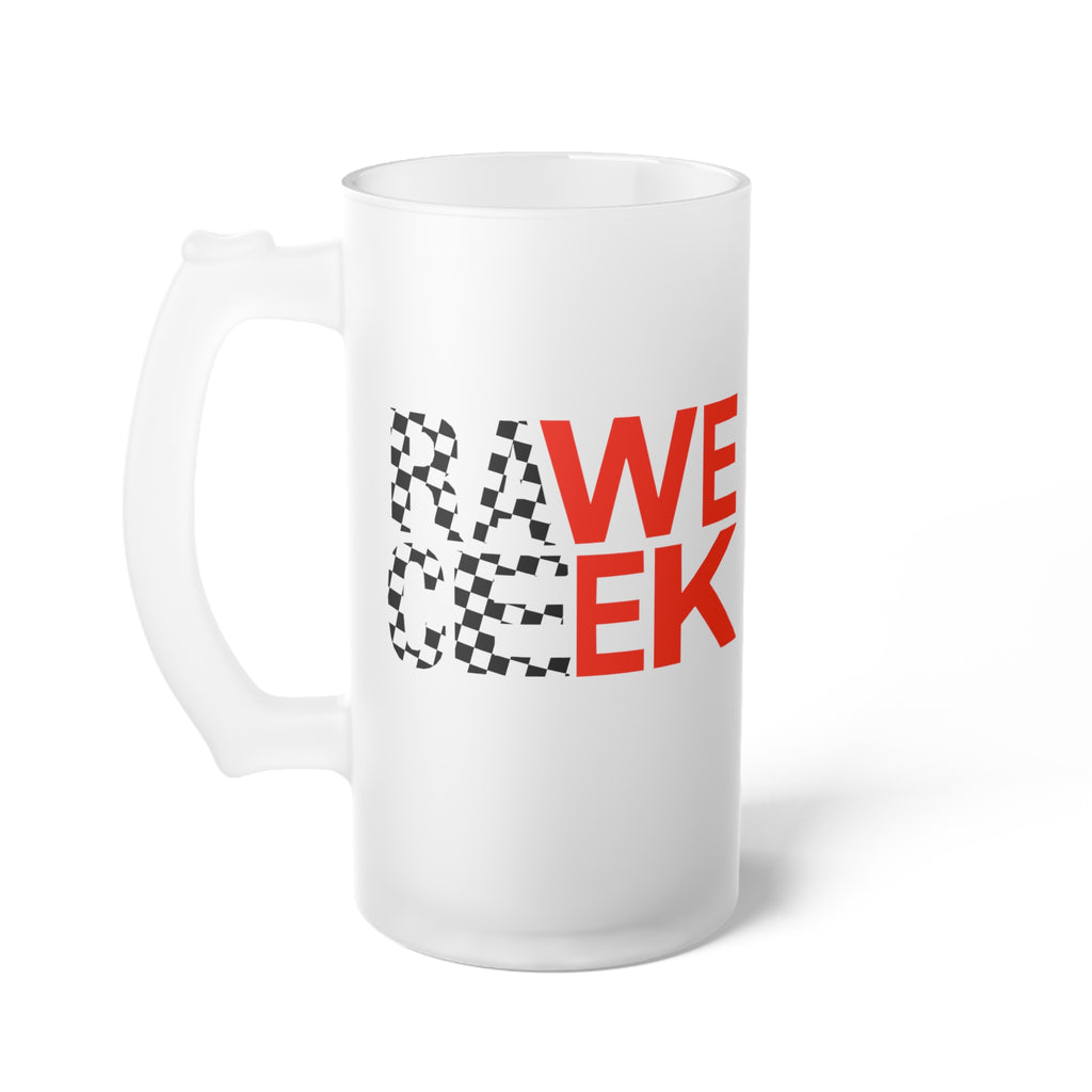 RaWe CeEk (Race Week) Frosted Glass Beer Mug