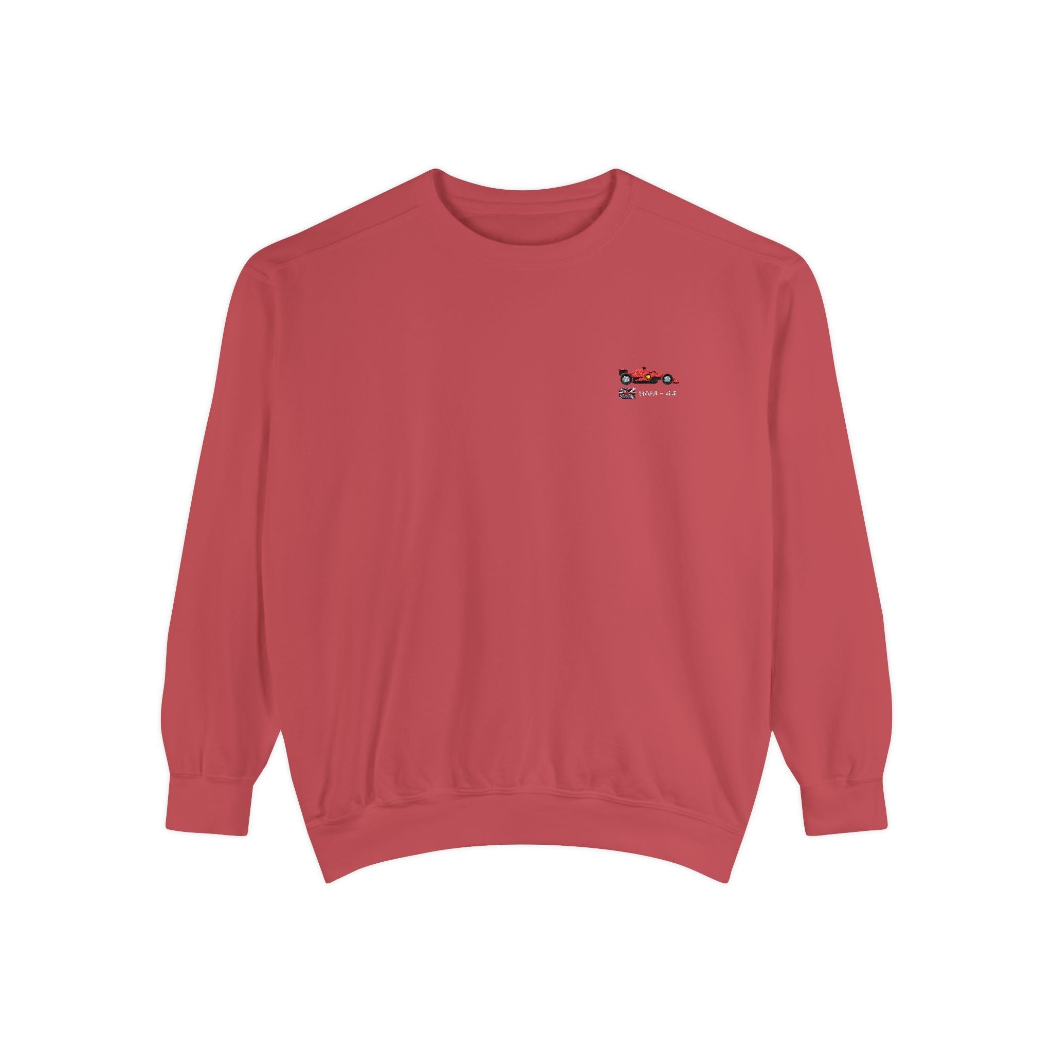 Customisable Embroidered Car Sweatshirt - Choose Your Car, Flag, Name & Number