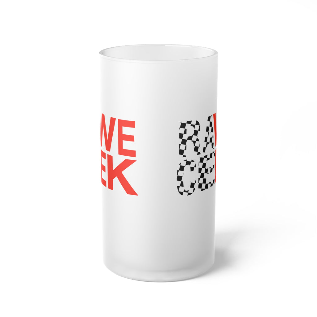 RaWe CeEk (Race Week) Frosted Glass Beer Mug