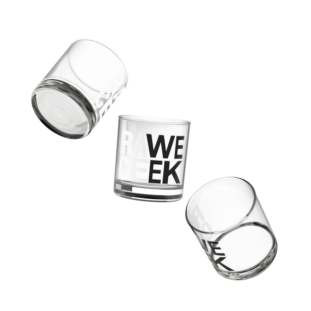 RaWe CeEk (Race Week) Rocks Glass