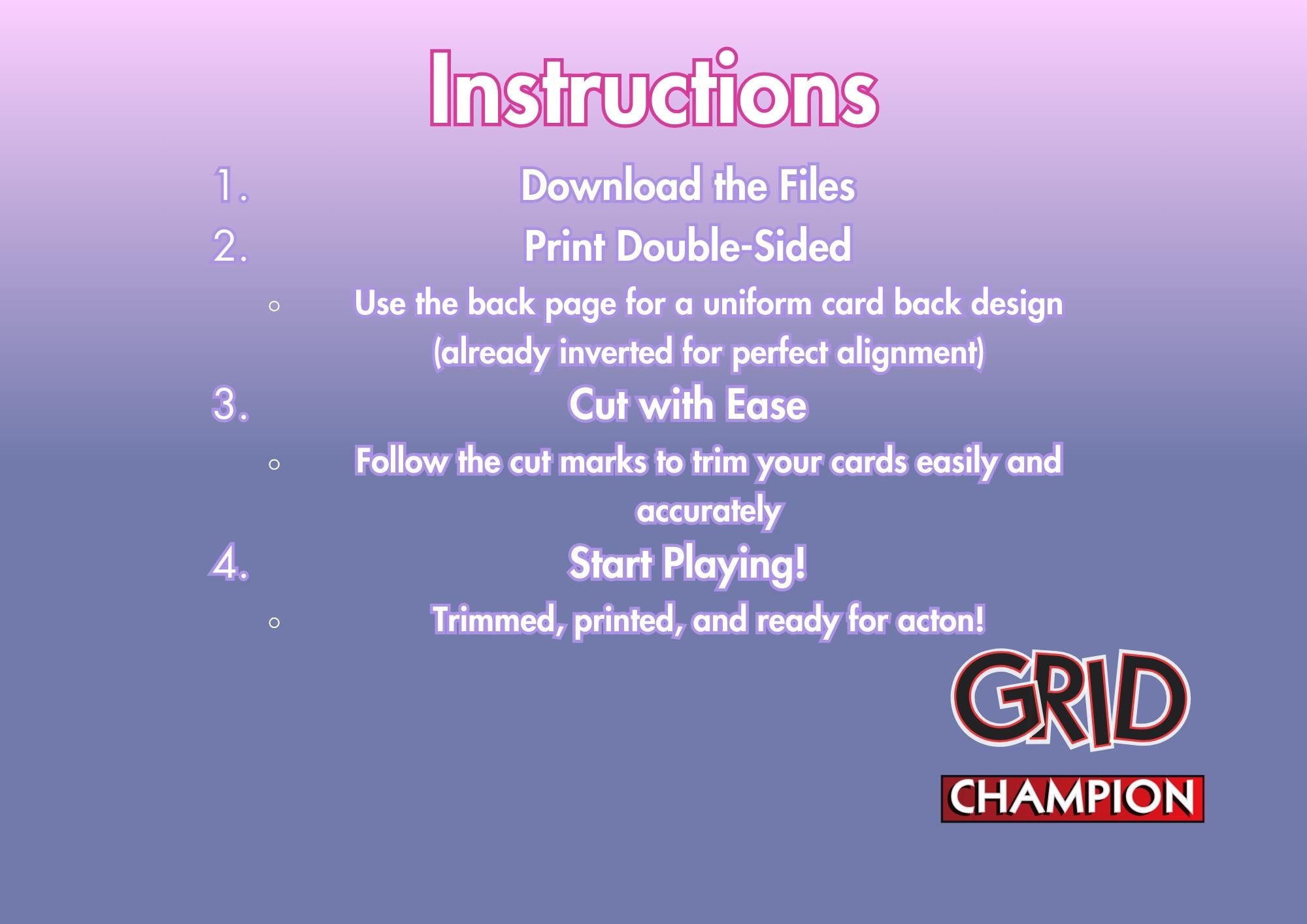 GRID Champion: F1 Card Game – Monopoly Deal-Style (Printable)